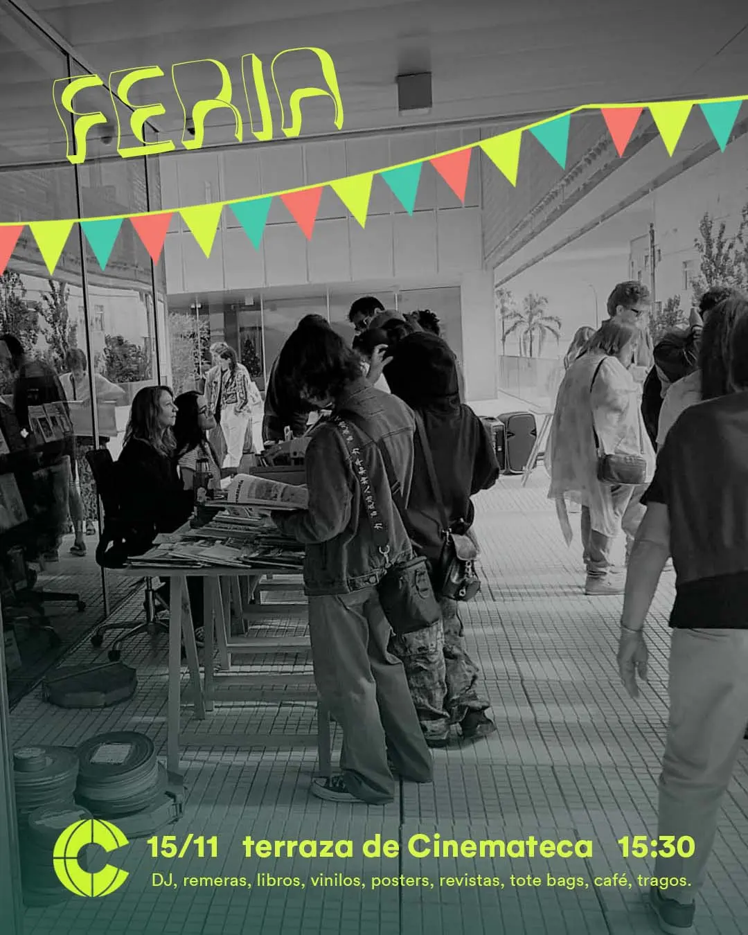 Feria en terraza Cinemateca